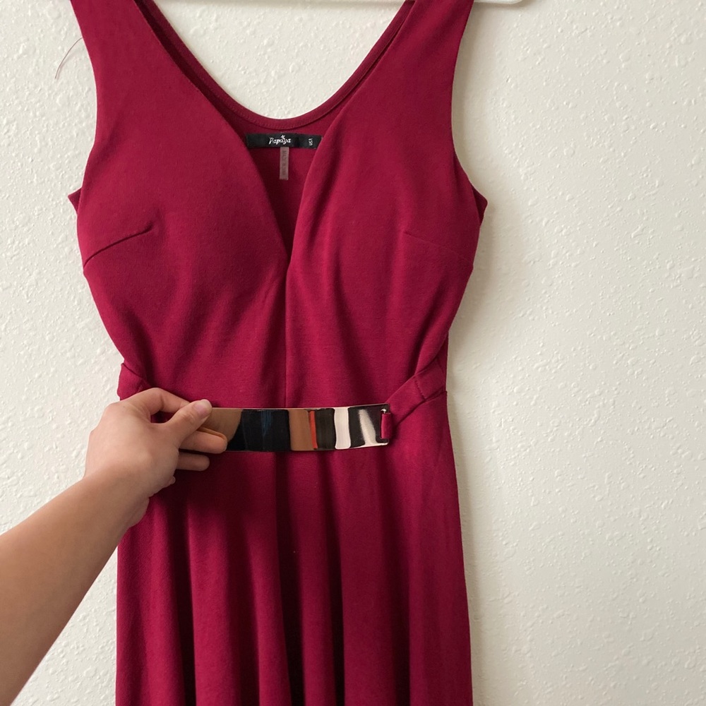 Metal detail luxury dress